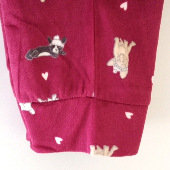 ELLEN DEGENERES LOVE BURGUNDY LONG SLEEVE TOP & PANTS PAJAMA SET SIZE SMALL NWT - Picture 6 of 9